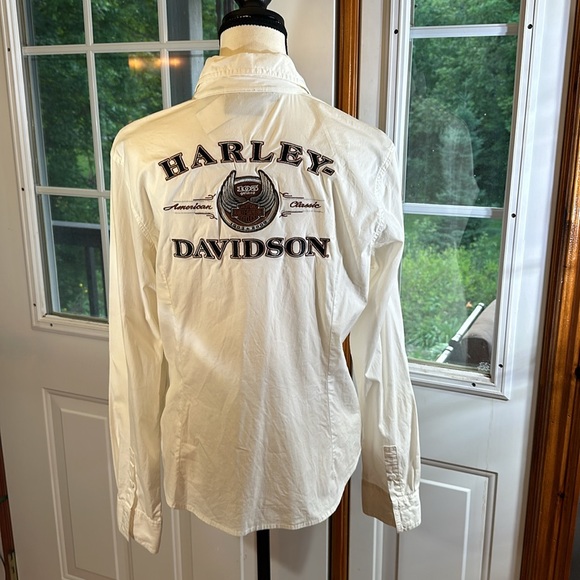 Harley Davidson Embroidered Blouse - Picture 2 of 9